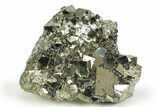 Spectacular Cubic Pyrite Crystals with Quartz & Sphalerite - Peru #350806-2